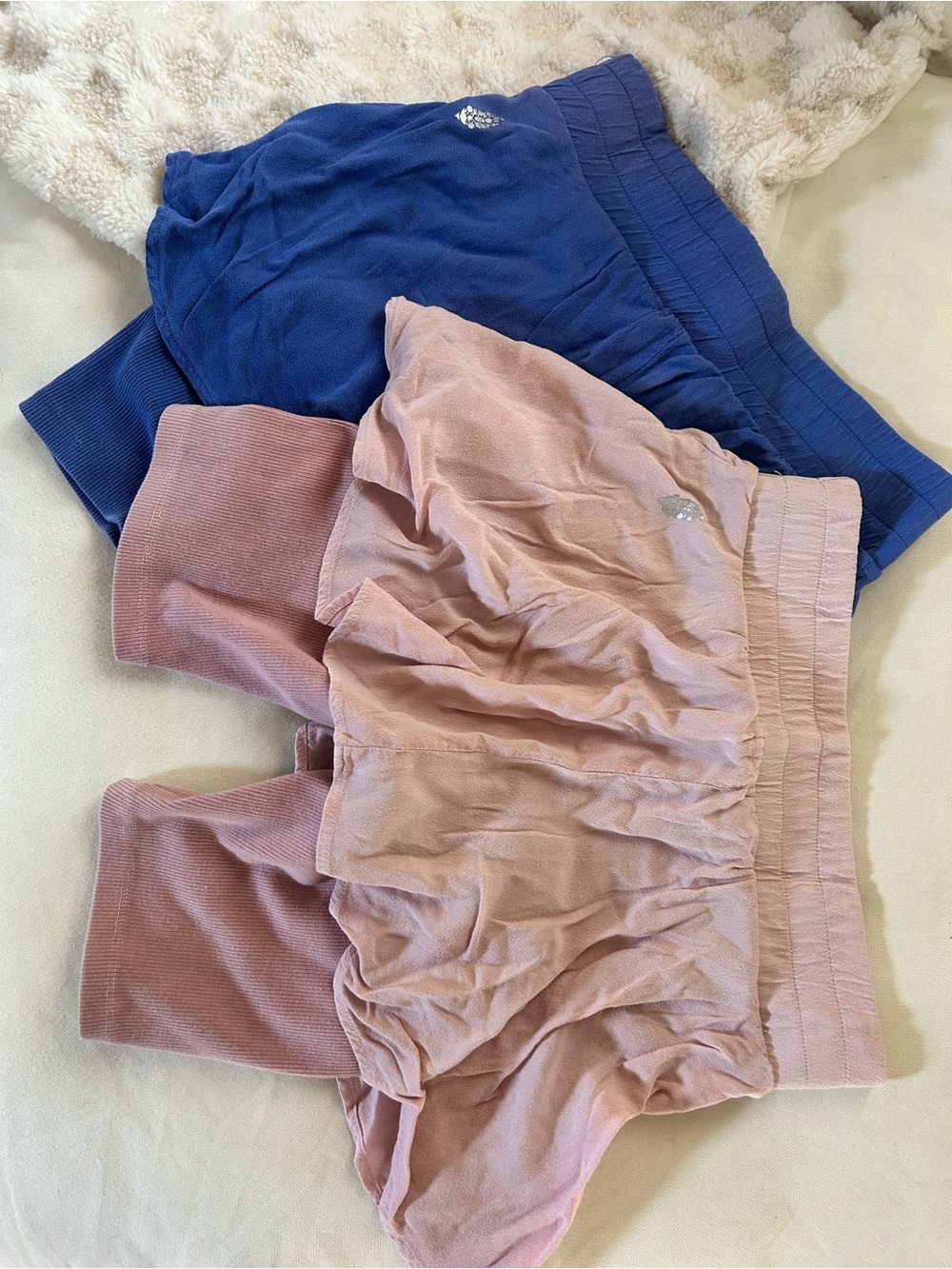 Free People Pink and Blue Skorts Duo bundle